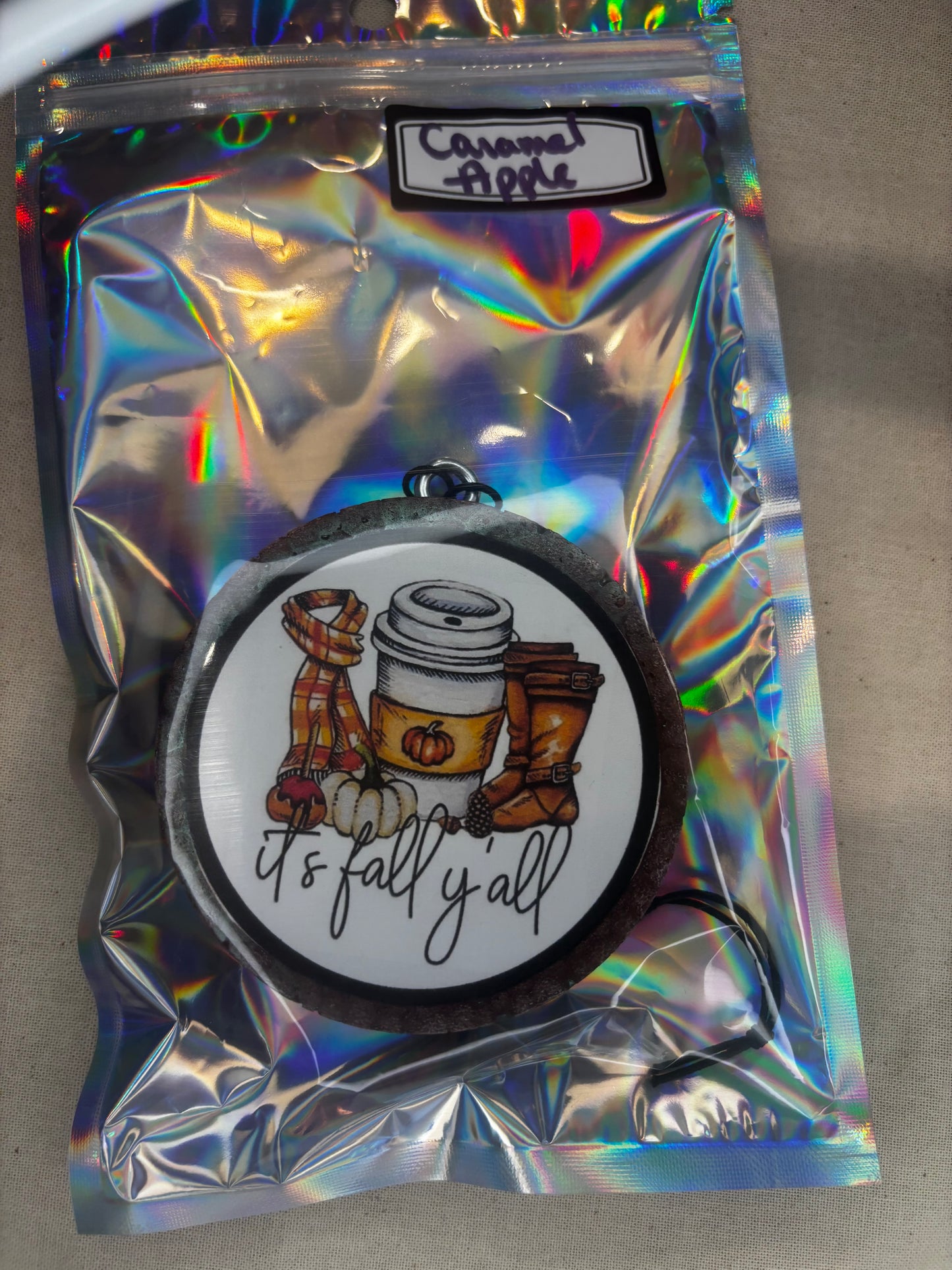 It’s Fall Y’all Car Freshie-Caramel Apple