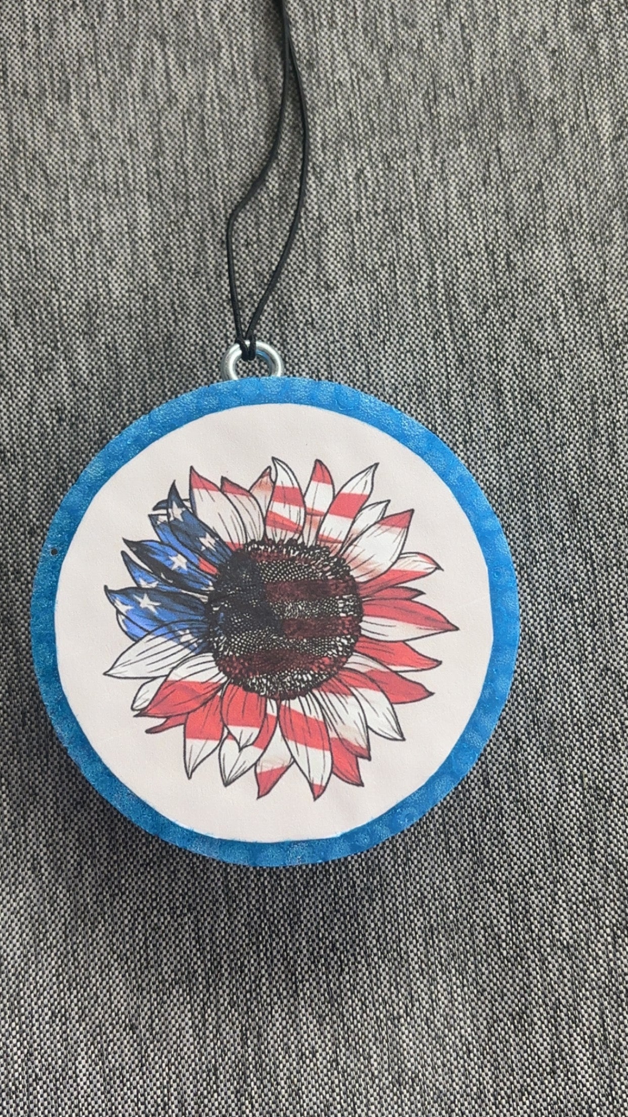 Americana Sunflower Car Freshie-Black Ice