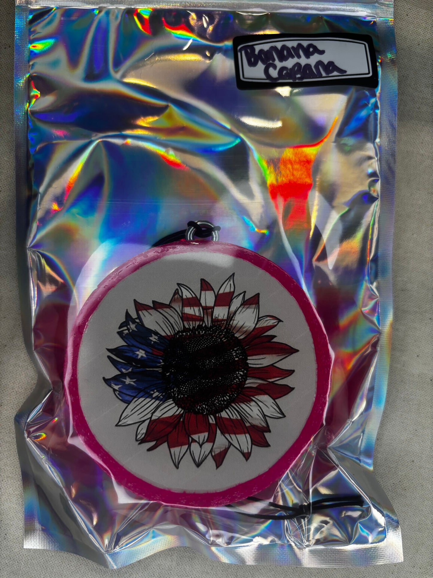 Americana Sunflower Car Freshie-Banana Cabana