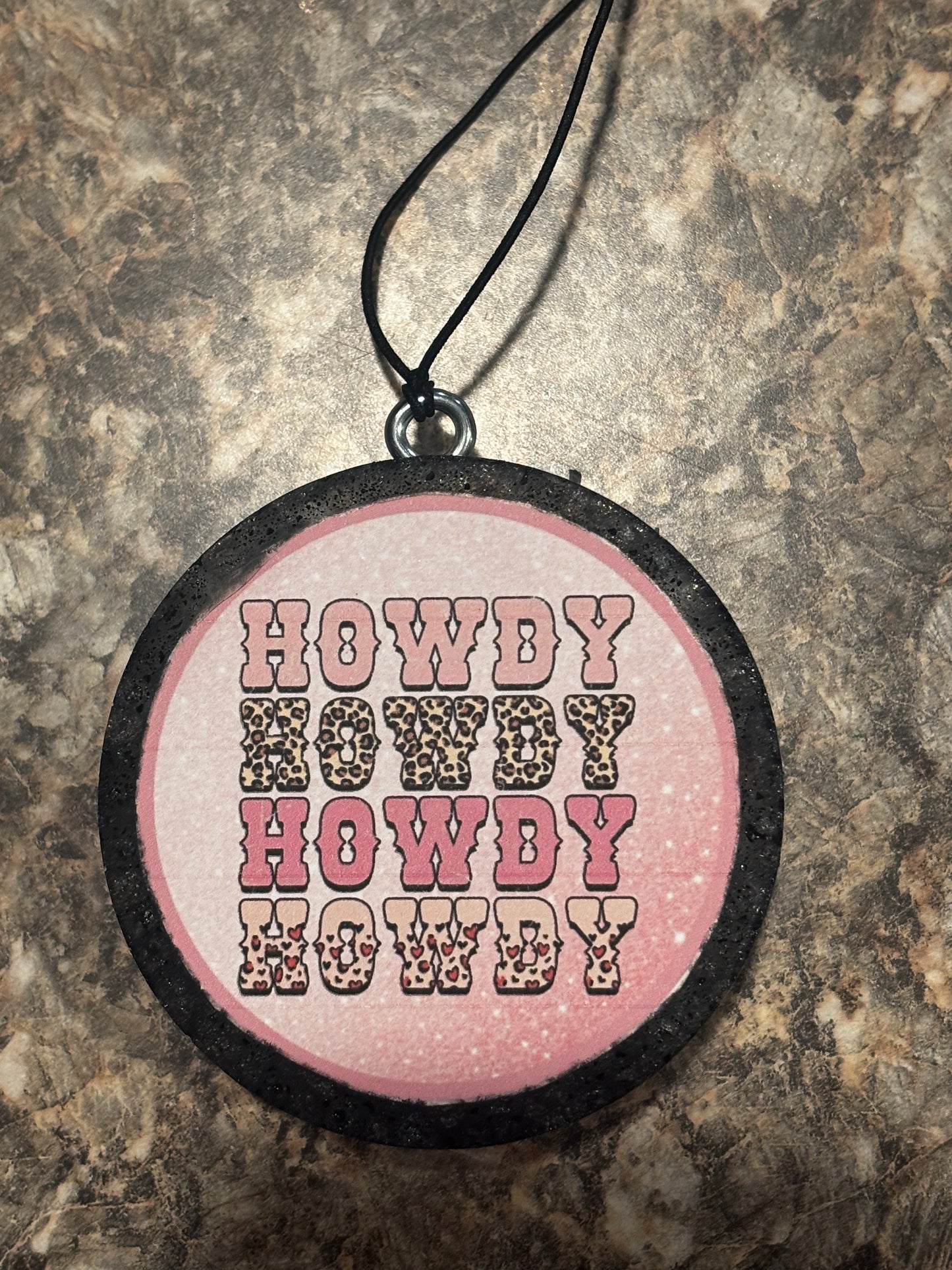 Howdy Car Freshie-Black Coconut