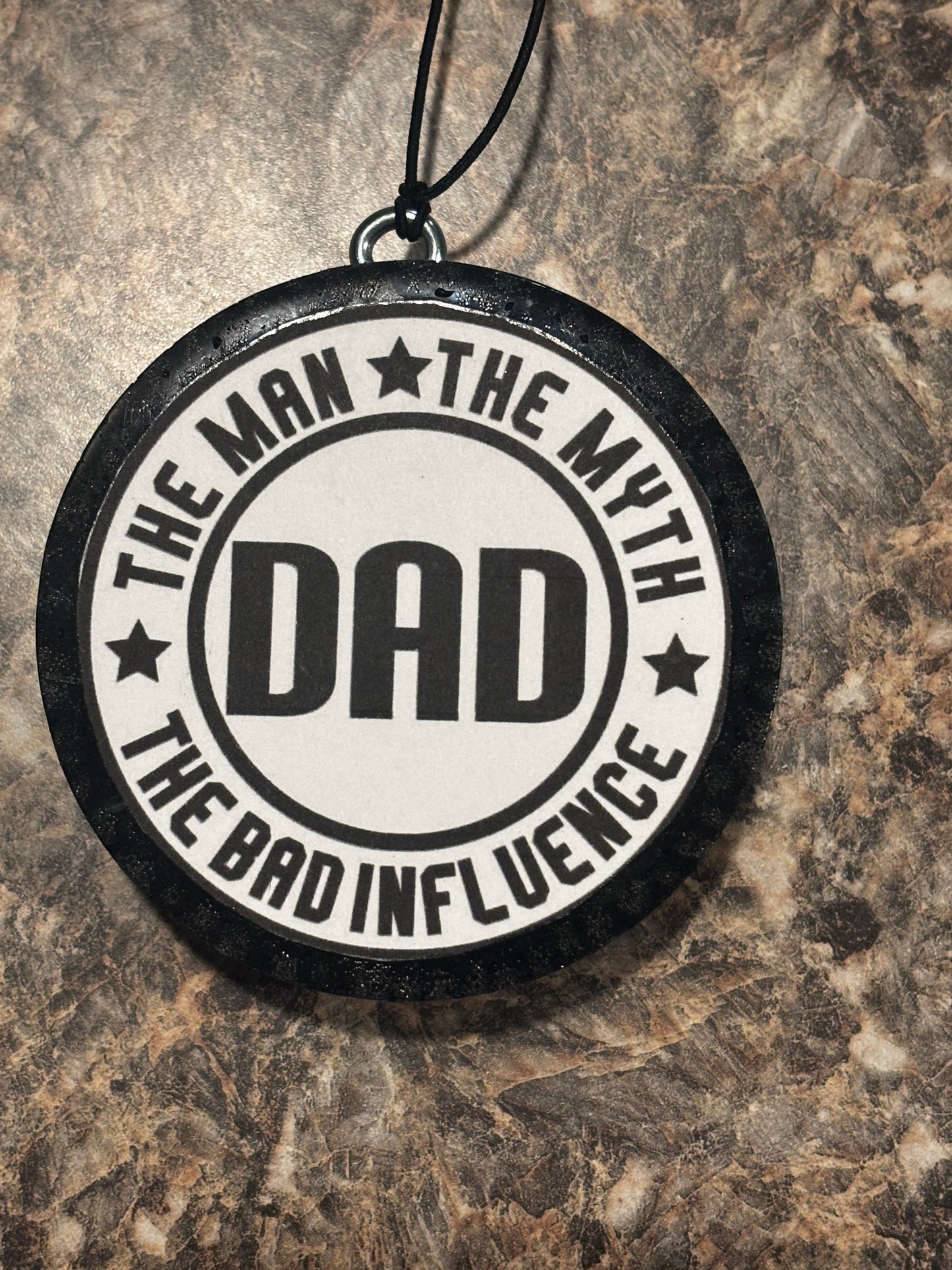 Dad Car Freshie-Black Coconut