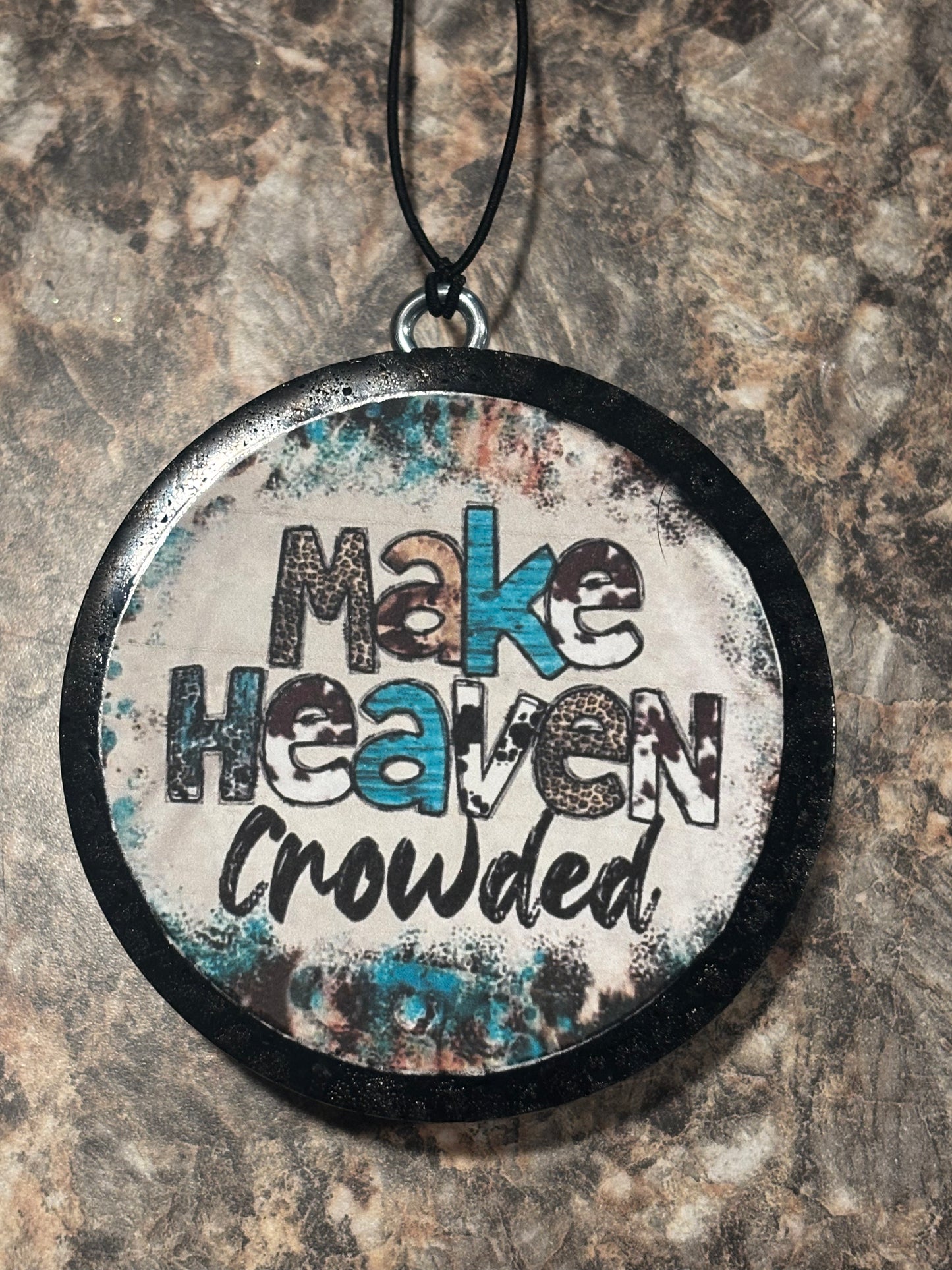 Make Heaven Crowded Car Freshie-Black Coconut