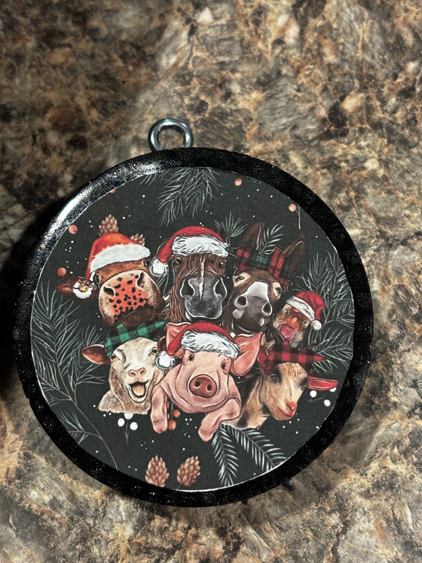 Christmas Animals Car Freshie-Creme Brûlée