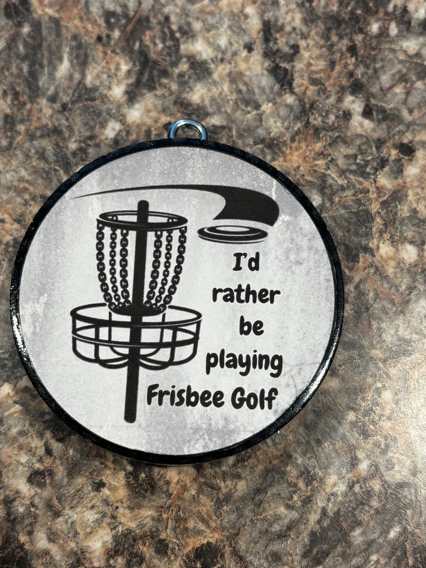 Frisbee Golf Car Freshie-Tree Farm