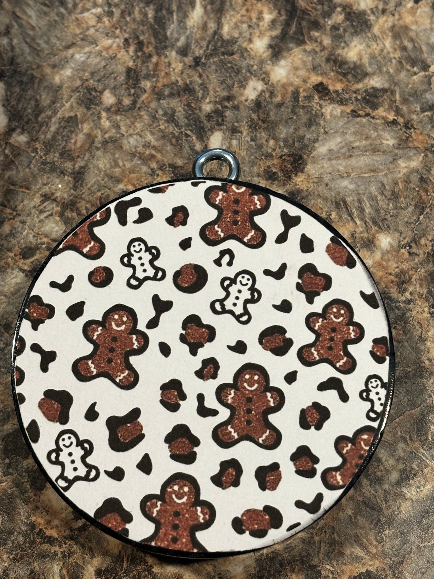 Gingerbread Leopard Car Freshie-Cinnamon Apple