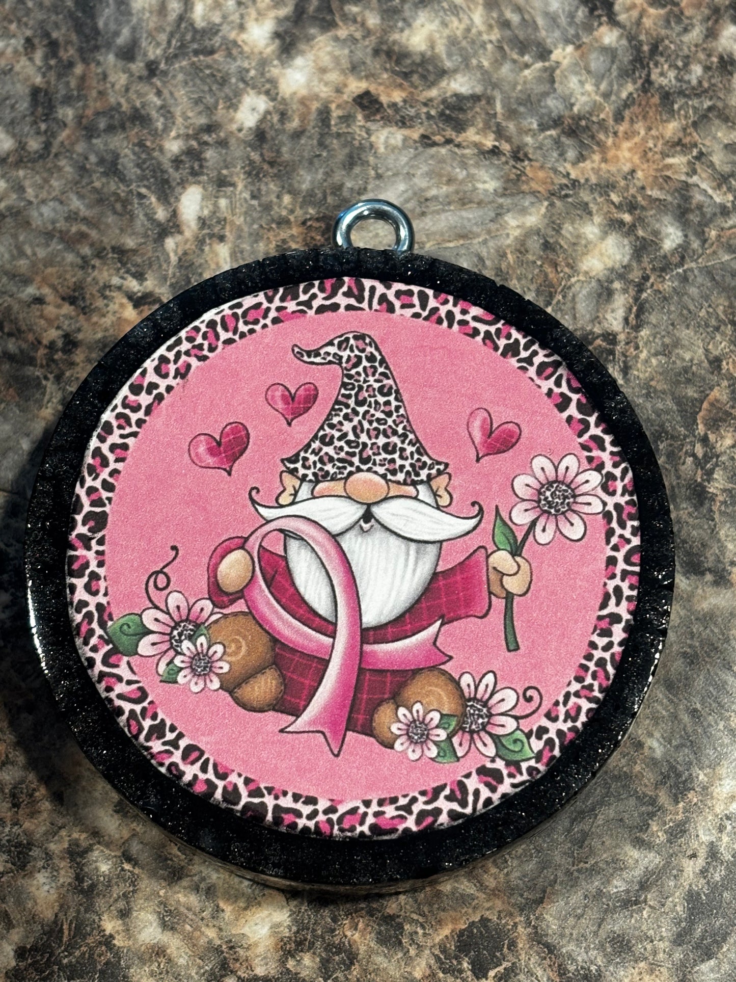 Gnome Cancer Ribbon Car Freshie-Pumpkin Peanut Brittle