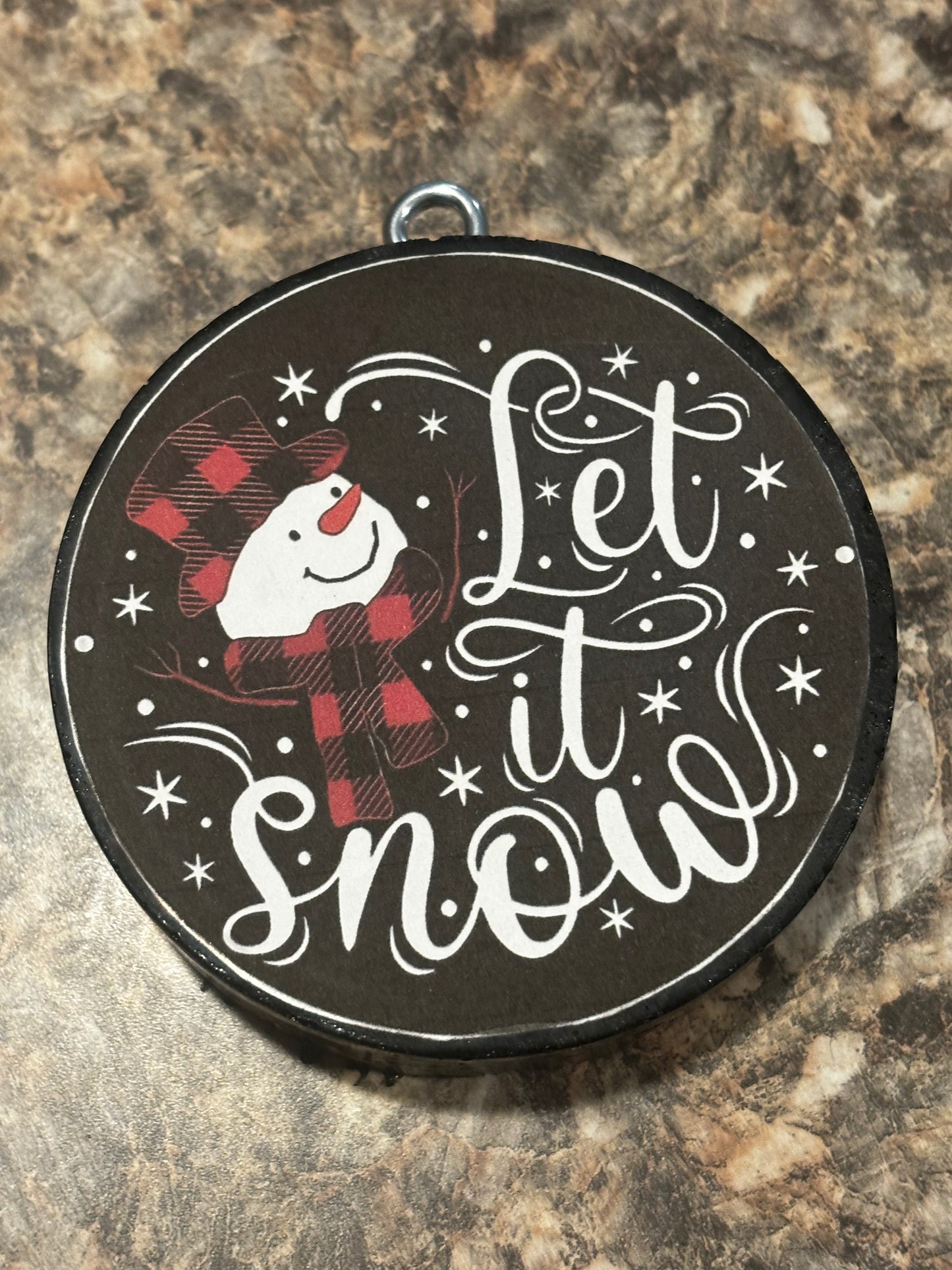 Let It Snow Car Freshie-Cinnamon