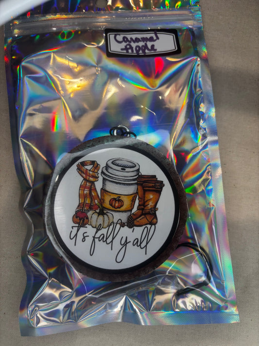 It’s Fall Y’all Car Freshie-Caramel Apple