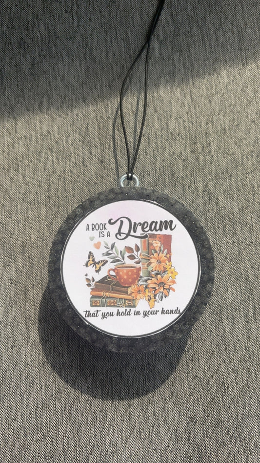 Book is a Dream Car Freshie-Black Raspberry Vanilla