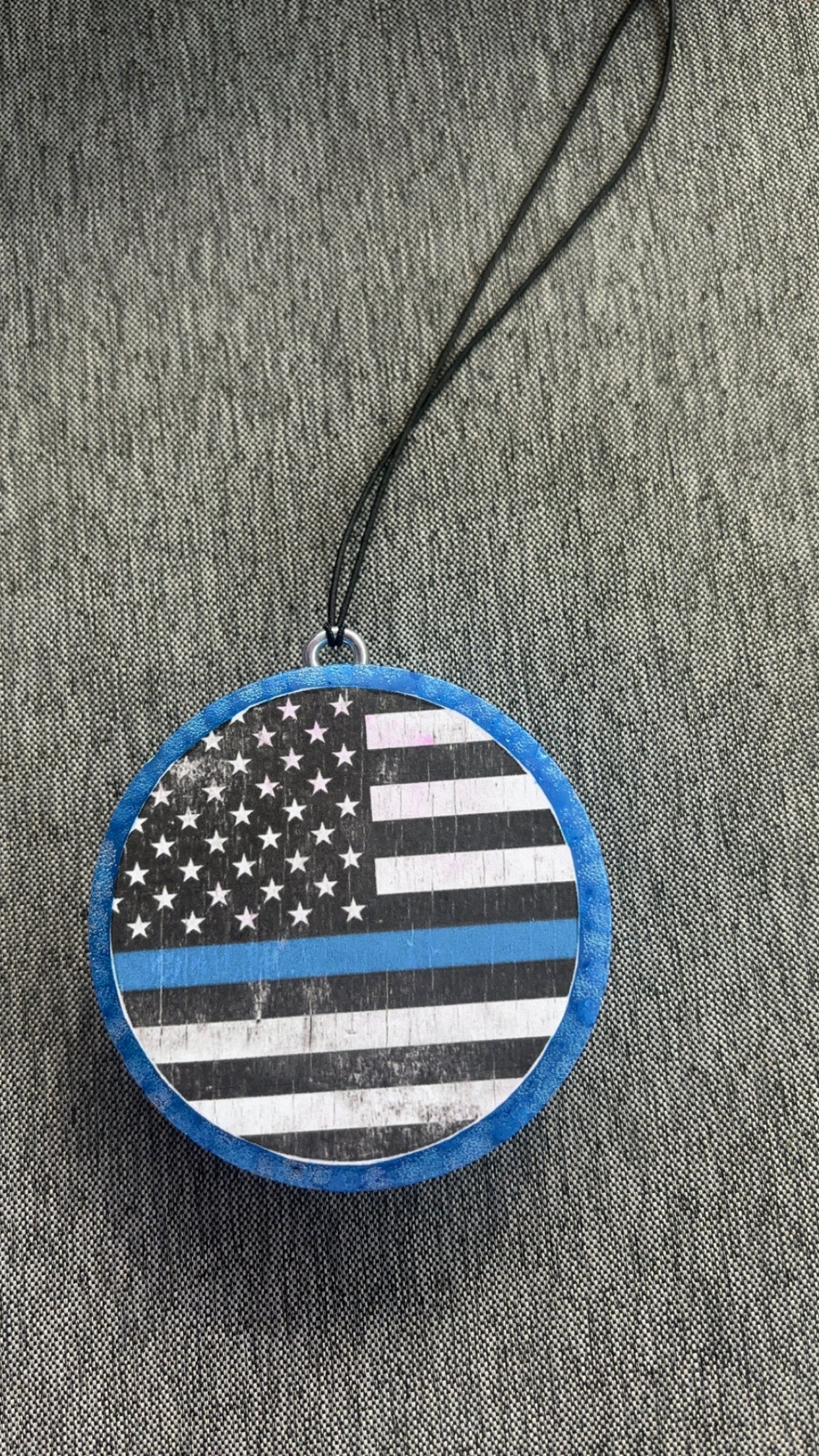 Back The Blue Flag Car Freshie-Vanilla Pineapple Margarita