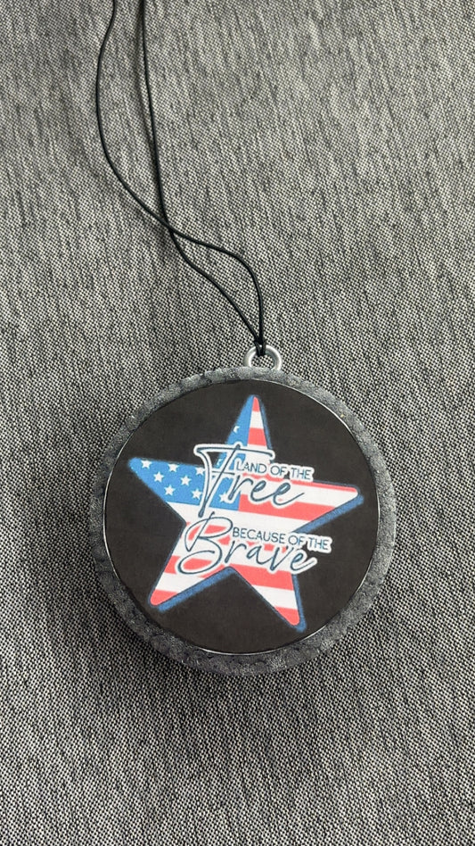 Land Of Free Car Freshie-Black Cherry