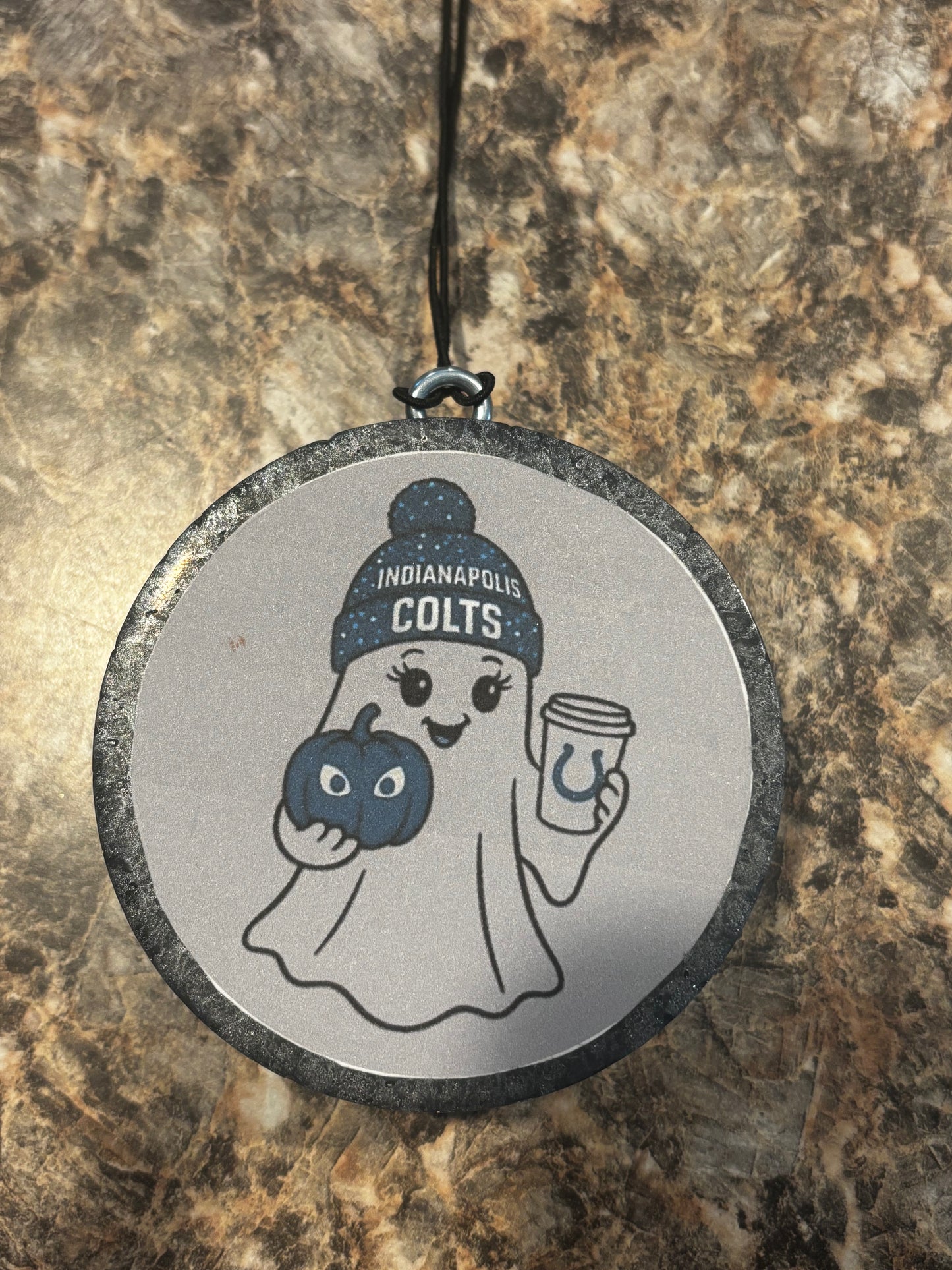 Colts Ghost Car Freshie-Coconut Pumpkin Latte