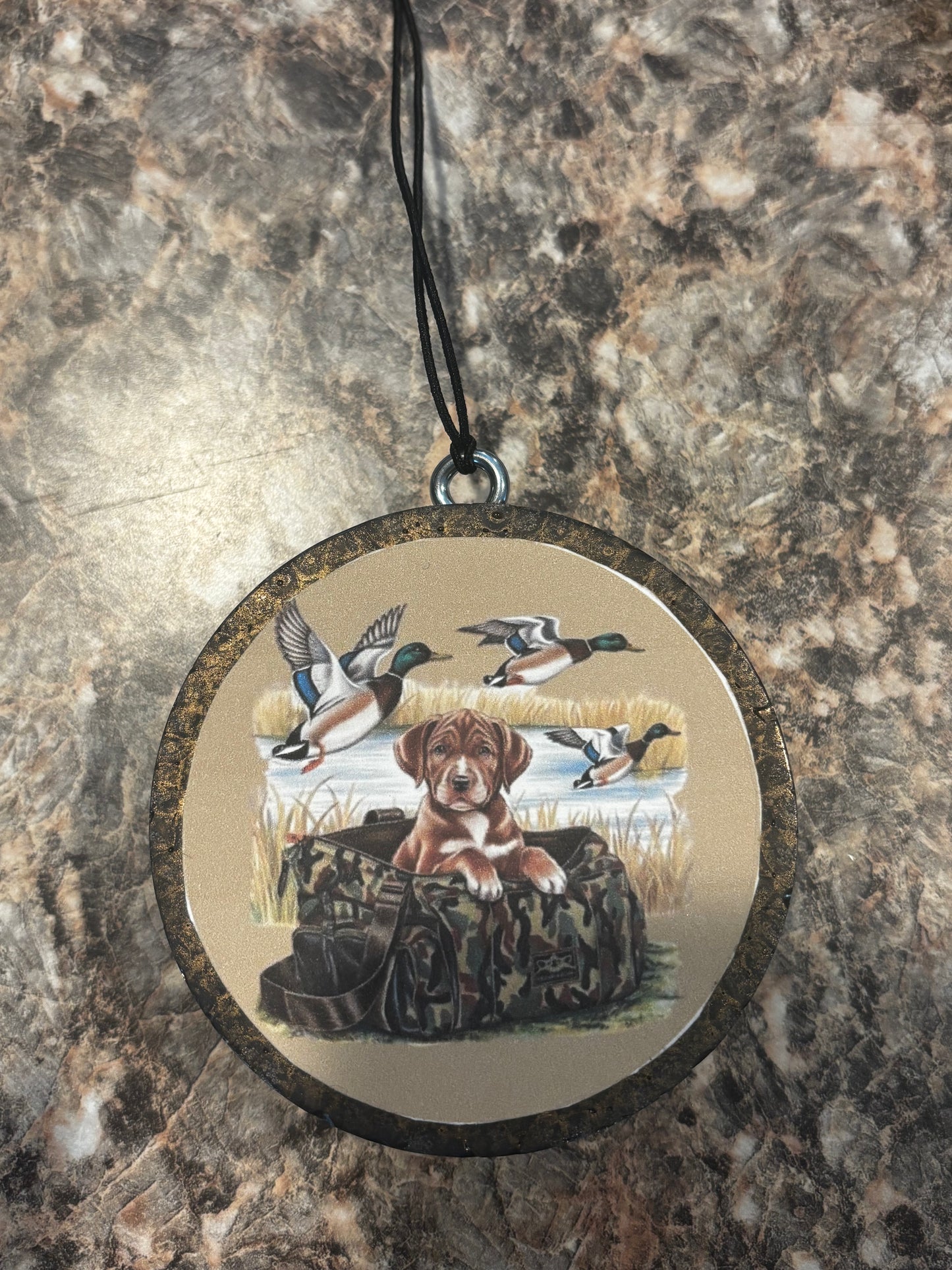 Puppy with Ducks Car Freshie-Pumpkin Spice