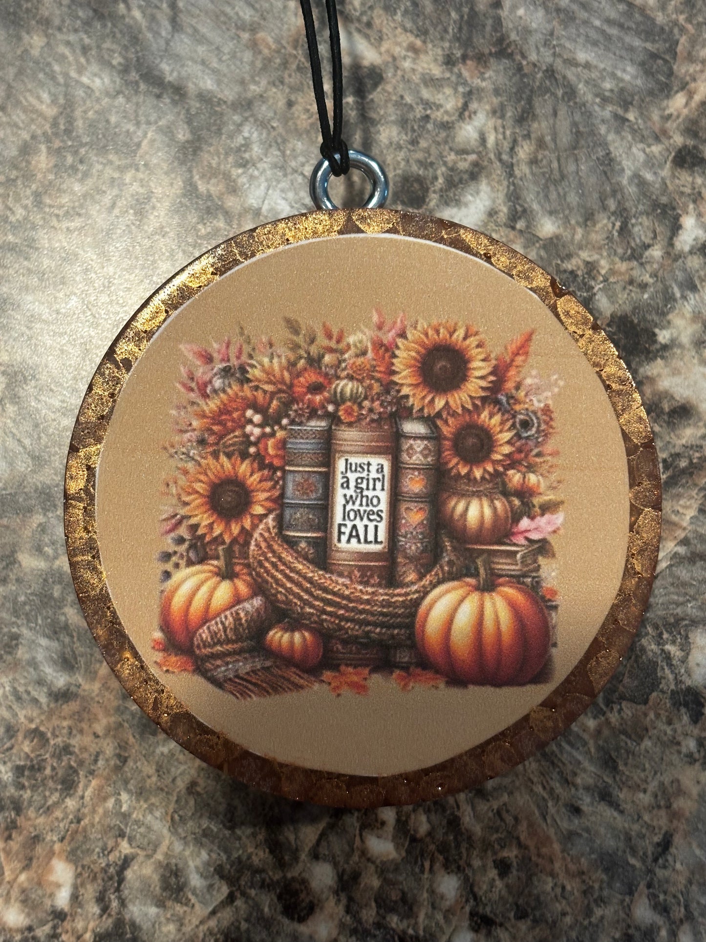 Girl Who Loves Fall Car Freshie-Cherry Leather