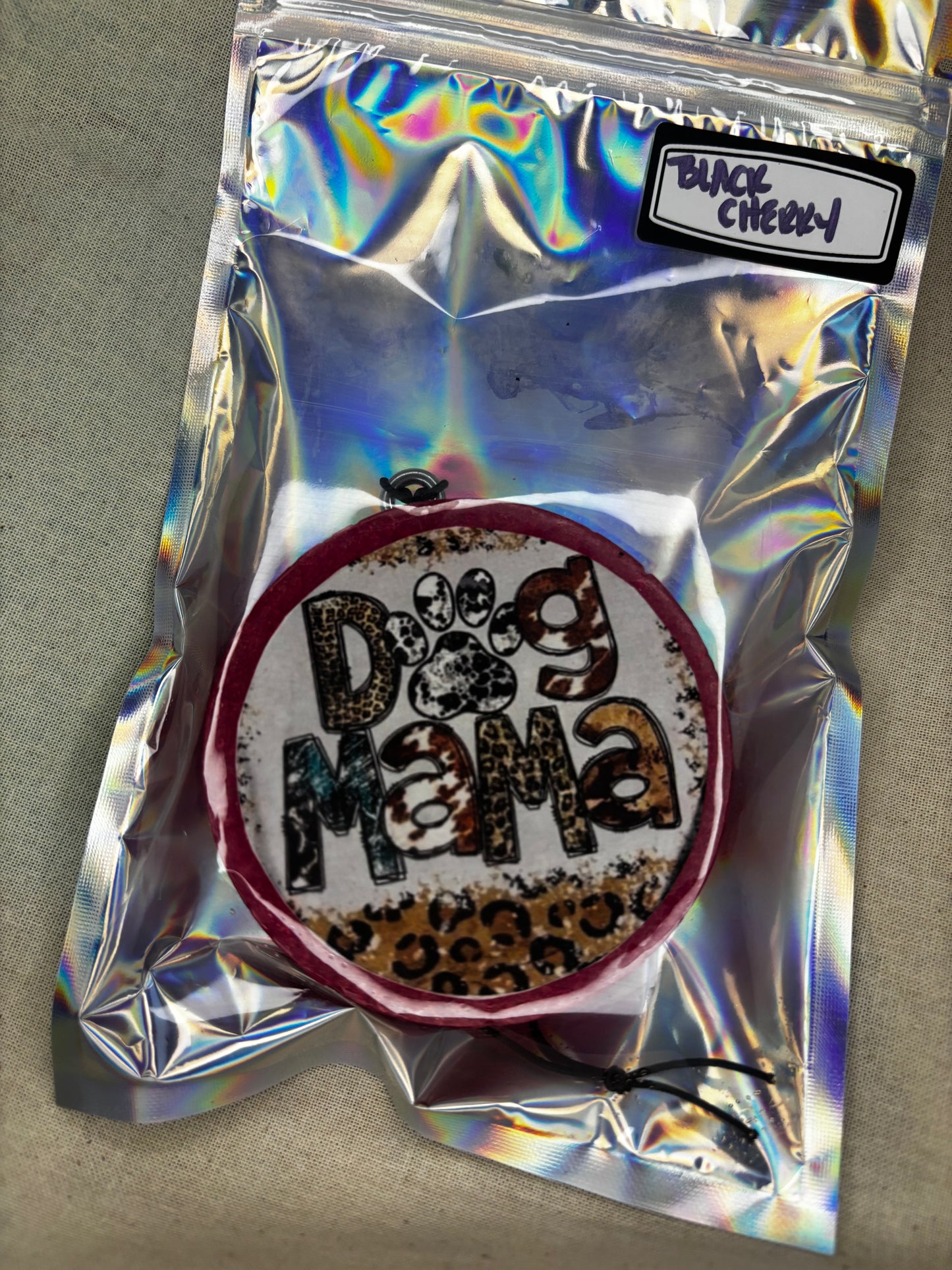 Dog Mama Car Freshie-Black Cherry