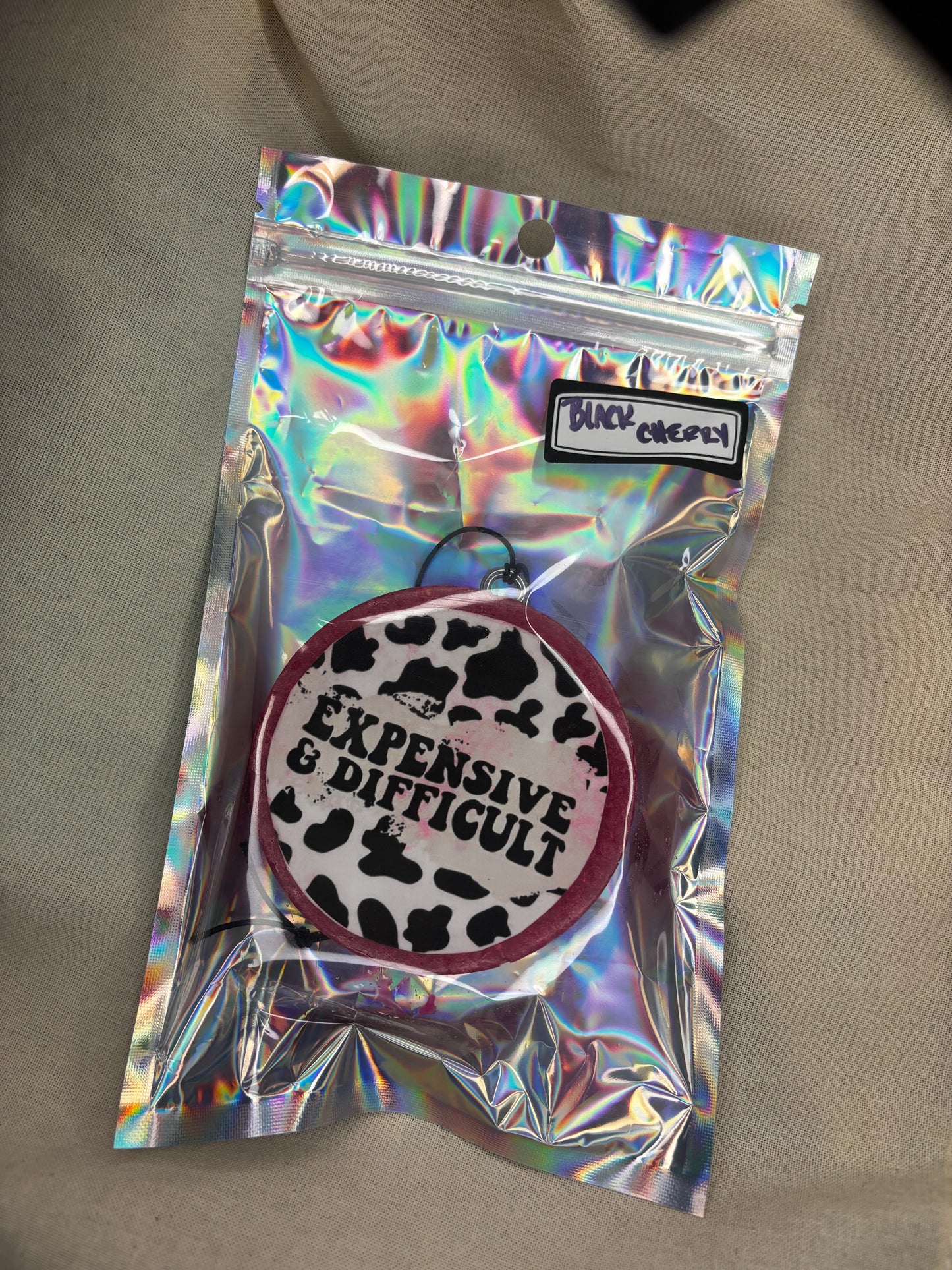 Expensive & Difficult Car Freshie-Black Cherry