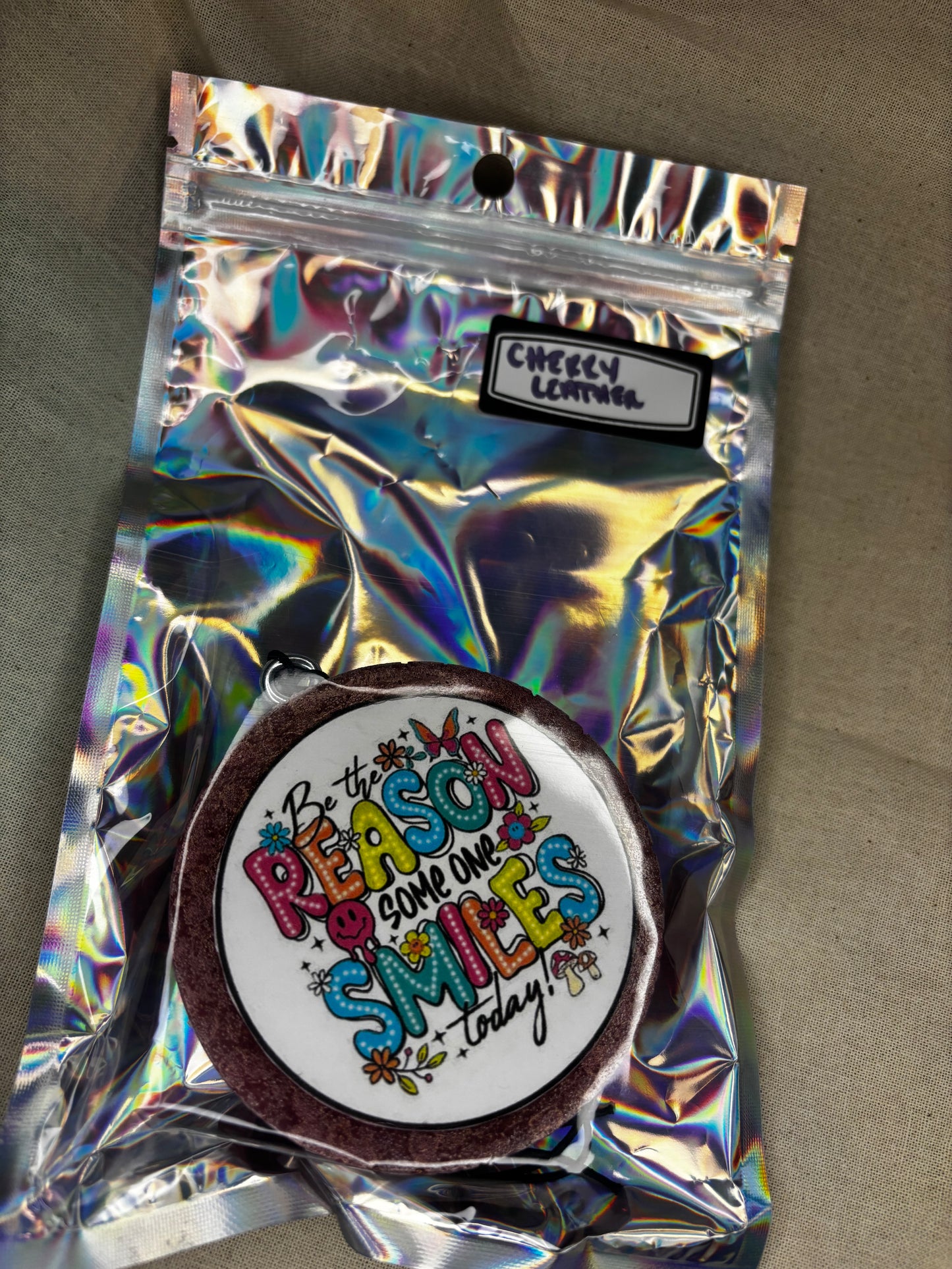 Be the Reason Car Freshie-Cherry Leather