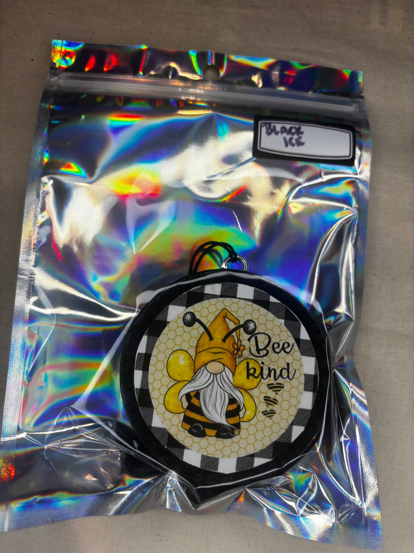 Bee Kind Car Freshie-Black Ice