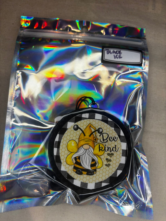 Bee Kind Car Freshie-Black Ice