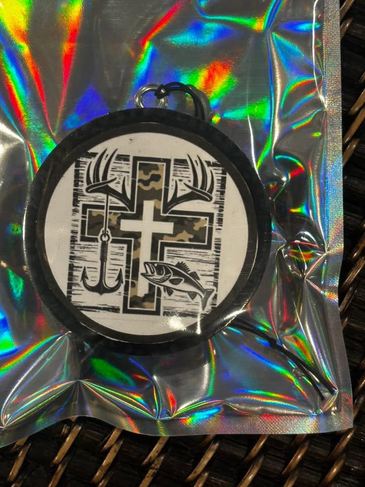 Cross Camo Car Freshie-Butt Naked