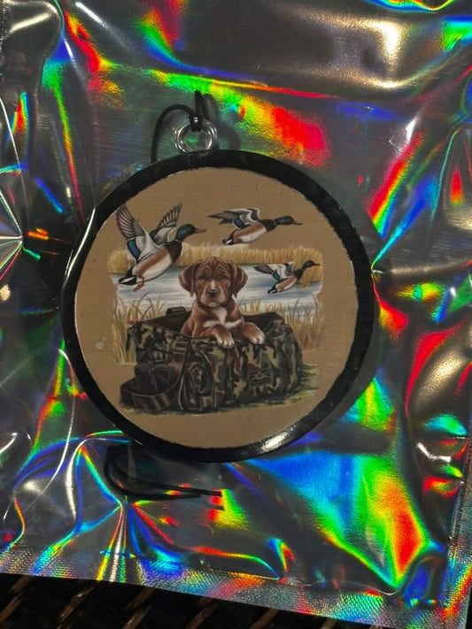 Puppy with Ducks Car Freshie-Butt Naked