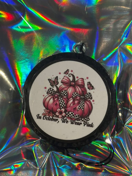 In October We Wear Pink Pumpkins Car Freshie-Butt Naked