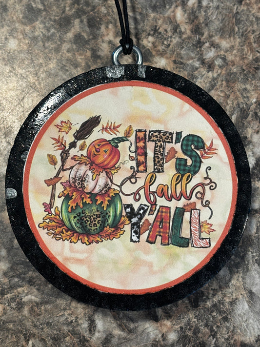 It’s Fall Y’all Car Freshie-Pumpkin Pecan Waffles