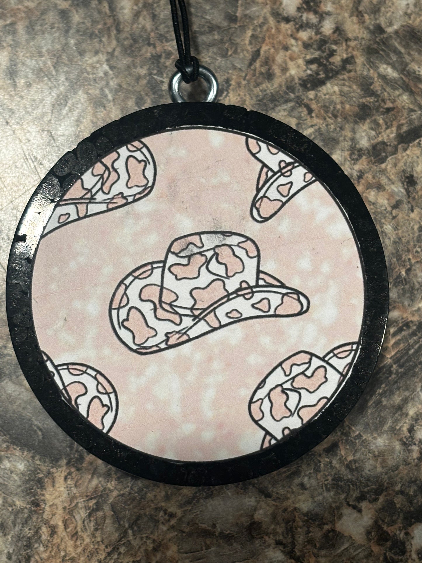 Cowgirl Hat Car Freshie-Black Raspberry Vanilla