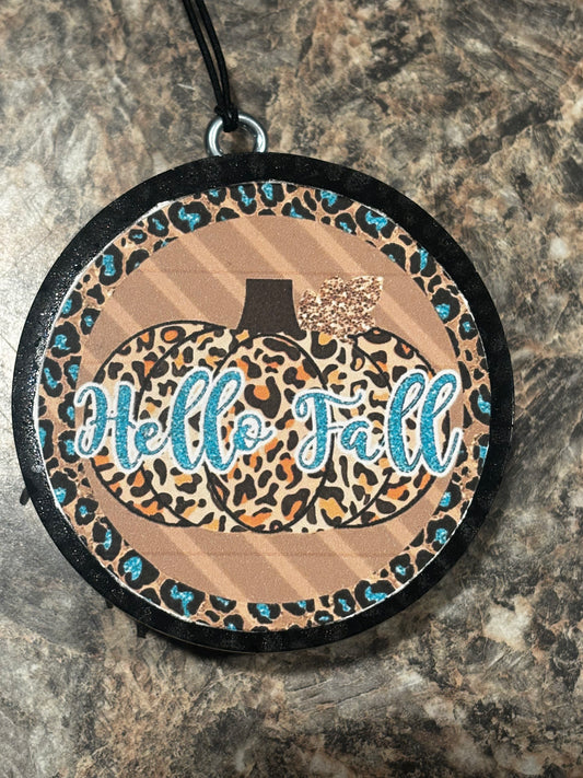 Hello Fall Car Freshie-Black Raspberry Vanilla