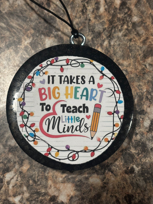 Big Heart to Teach Car Freshie-Black Raspberry Vanilla