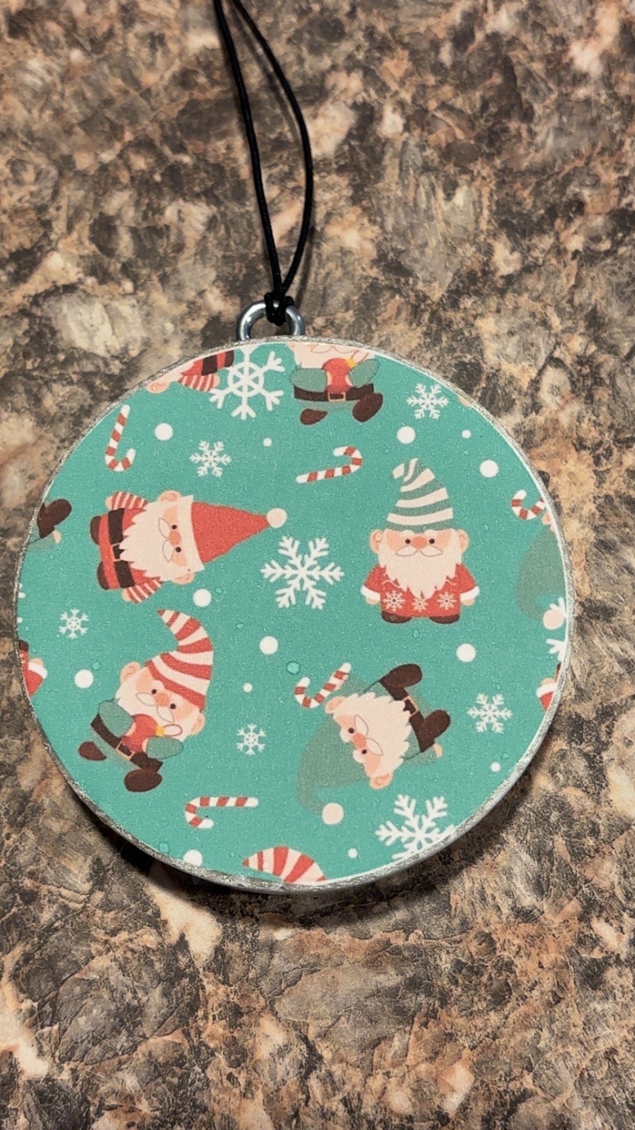 Gnome Christmas Car Freshie-Volcano