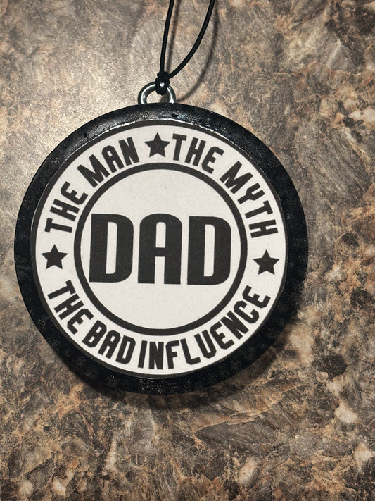 Dad Car Freshie-Black Coconut