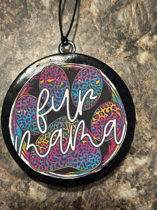 Fur Mama Car Freshie-Black Coconut