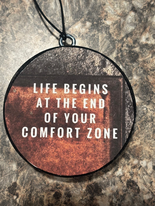 Comfort Zone Car Freshie-Black Coconut