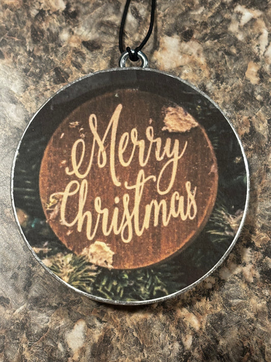 Merry Christmas Car Freshie-Vanilla Bean Noel