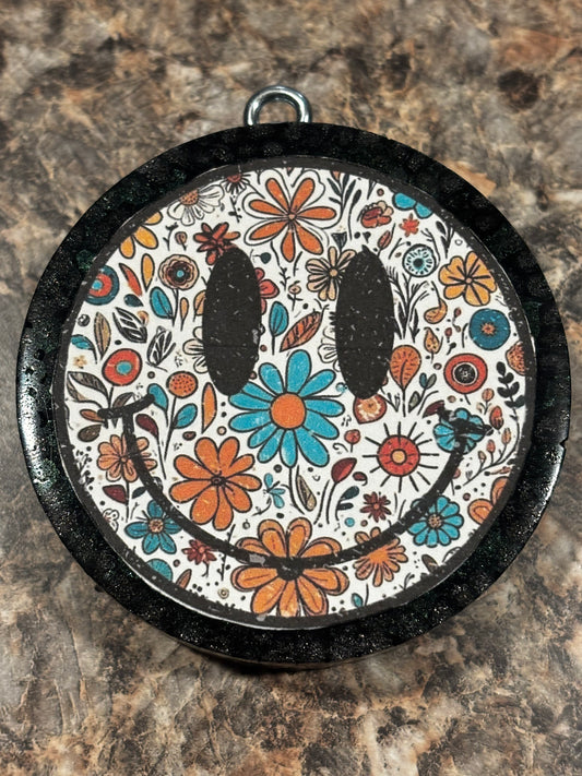 Smiley Face Car Freshie-Coconut Lime