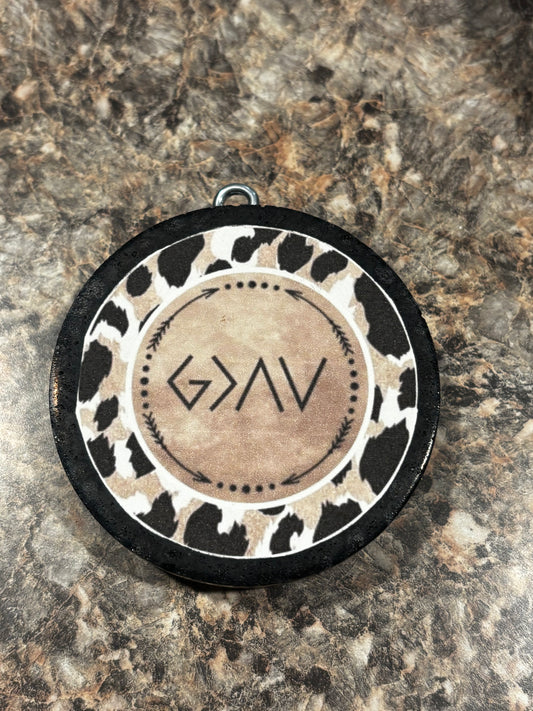 G>^V (God is greater) Car Freshie-Black Raspberry Vanilla