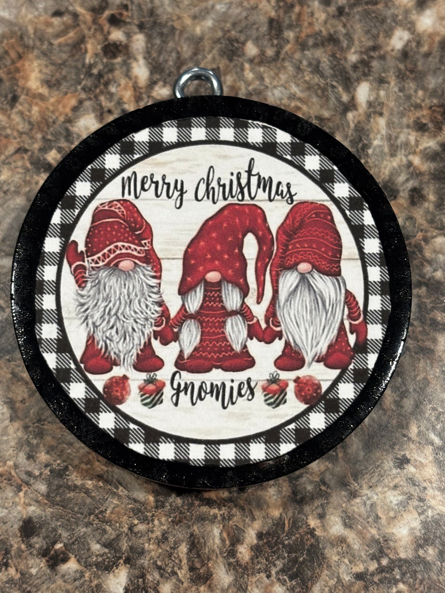 Merry Christmas Gnomies Car Freshie-Creme Brûlée
