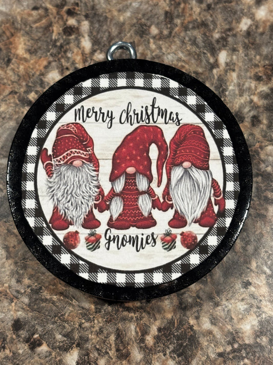 Merry Christmas Gnomies Car Freshie-Creme Brûlée