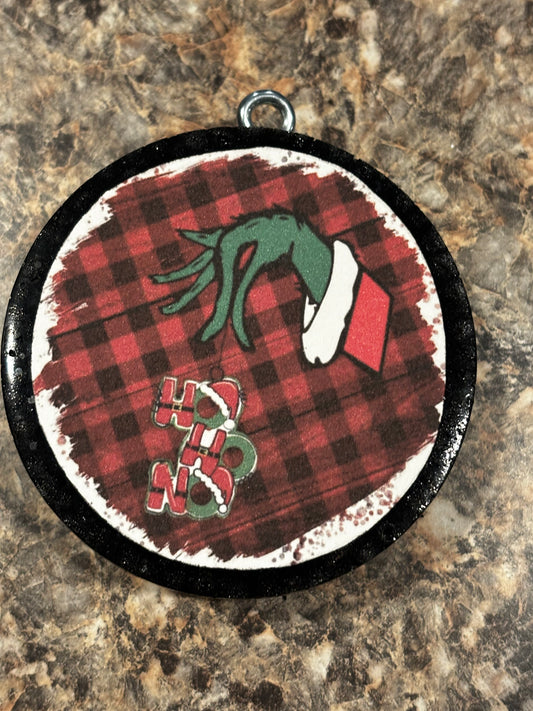 Grinch Hand Car Freshie-Creme Brûlée