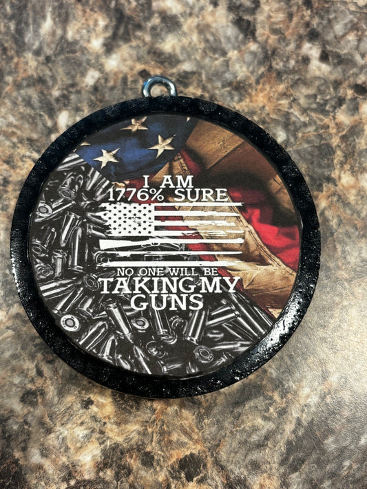 Taking My Guns Car Freshie-Tree Farm