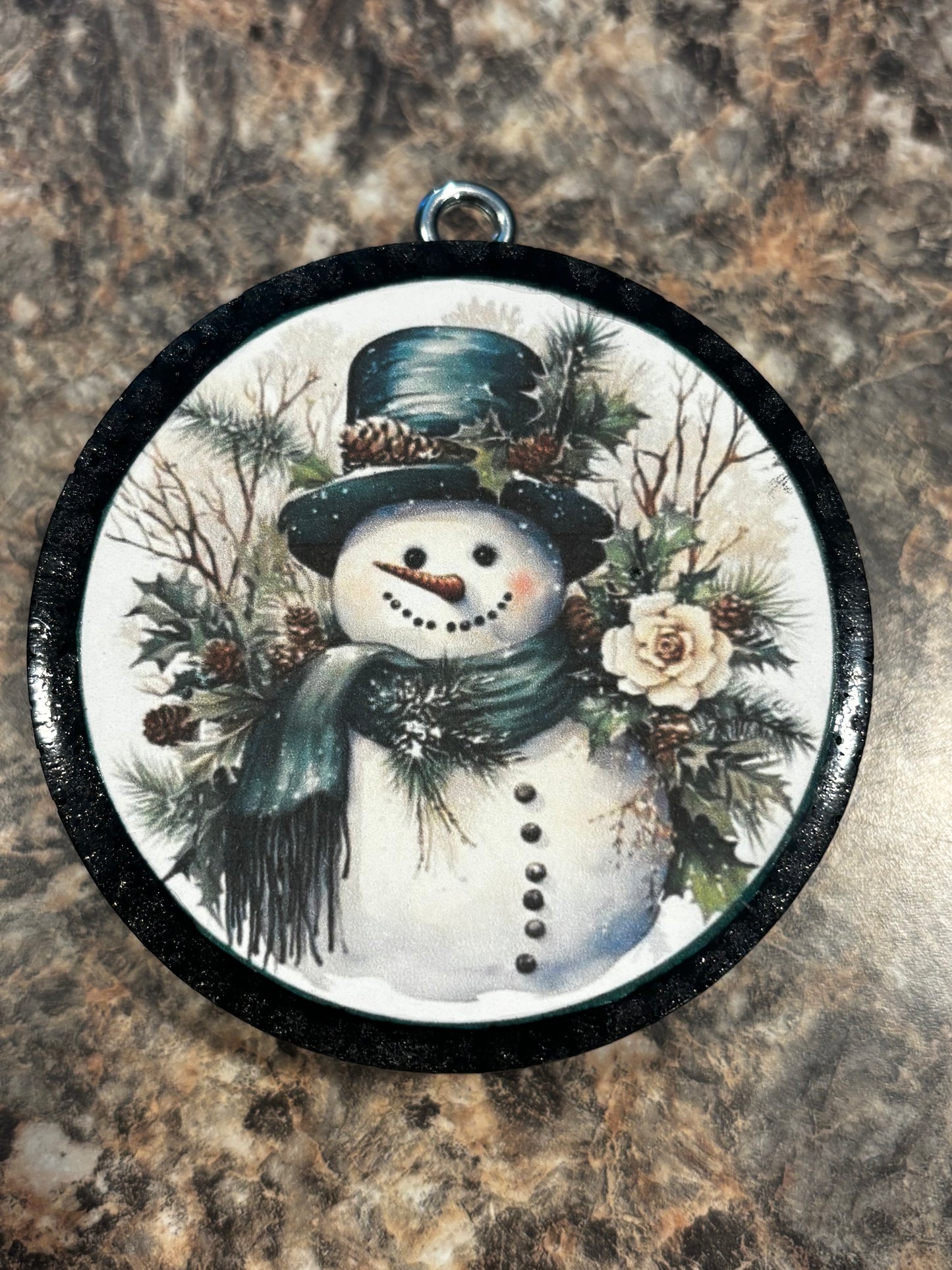 Snowman Car Freshie-Tree Farm