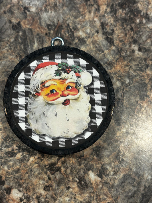 Santa Car Freshie-Tree Farm