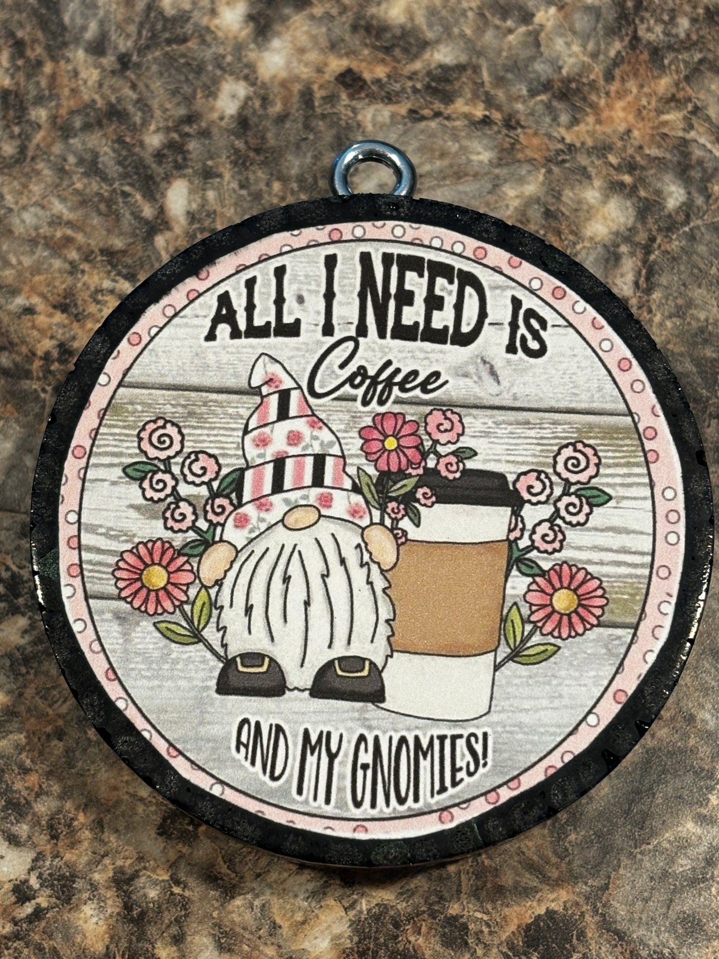 Coffee & My Gnomies Car Freshie-Cinnamon Apple