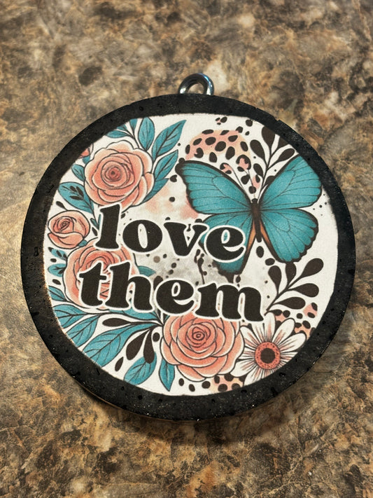 Love Them Car Freshie-Cherry Leather