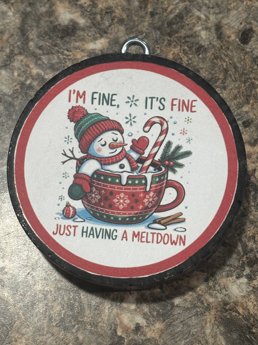 Having a Meltdown Car Freshie-Tree Farm